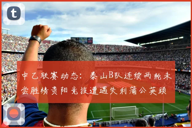 中乙联赛动态：泰山B队连续两轮未尝胜绩贵阳竞技遭遇失利蒲公英顽强战平